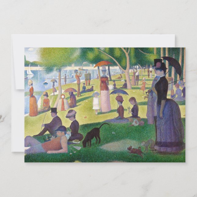 Invitation Georges Seurat - Un dimanche après-midi à l'Île de (Devant)