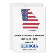 Georgia Family Reunion 🇺 🇸 USA State Map Indicat