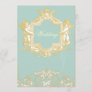 Invitation Georgiana (Marie Antoinette Blue) Mariage