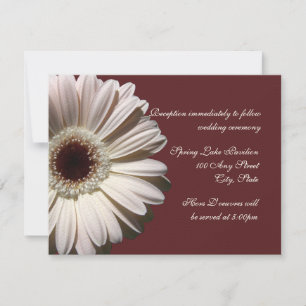Invitation Gerber Daisy Mariage