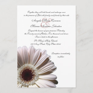 Invitation Gerbera Mariage Daisy