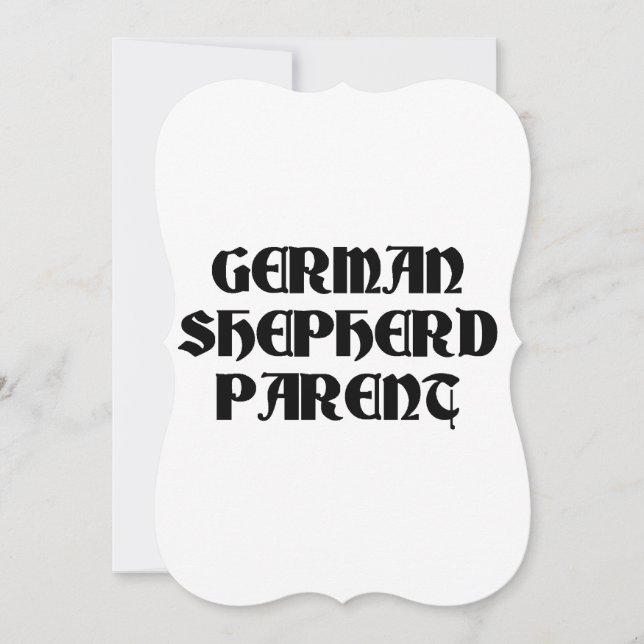 Invitation german berger parent (Devant)