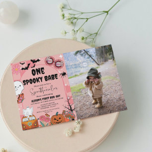 Invitation Ghost Halloween une éffrayante fille Super Anniver