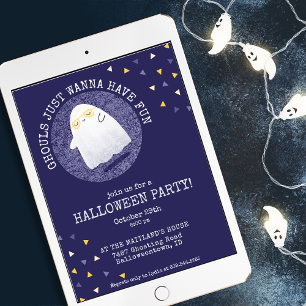 Invitation Ghouls veut juste s'amuser fête d'Halloween