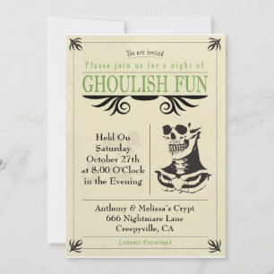 Invitation Ghouly Fun