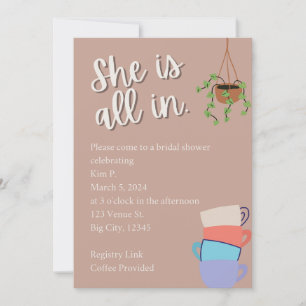 Invitation gilmore filles café nuptiale douche