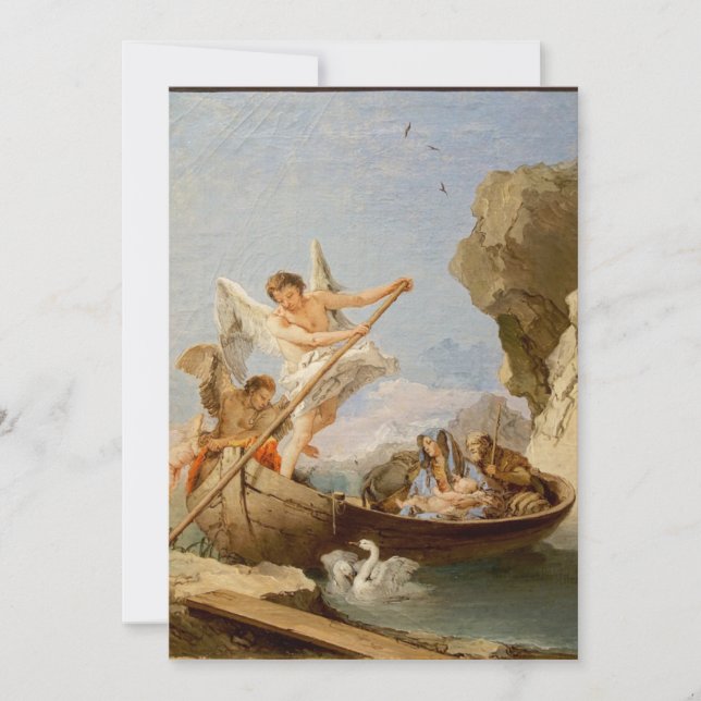 Invitation Giovanni Battista Tiepolo - Vol en Egypte (Devant)