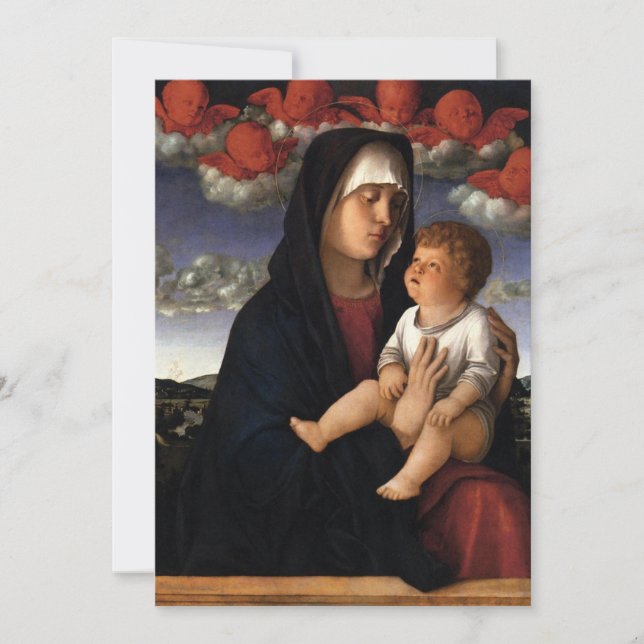 Invitation Giovanni Bellini - Madonna des Cherubims rouges (Devant)