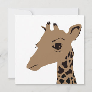 Invitation girafe