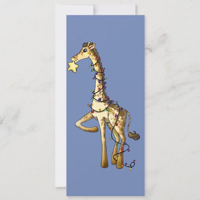 Invitation Girafe brillante (Devant)