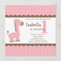 Girafe Rose de la Jungle Cute