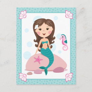 Invitation girly mignonne d'anniversaire de petite