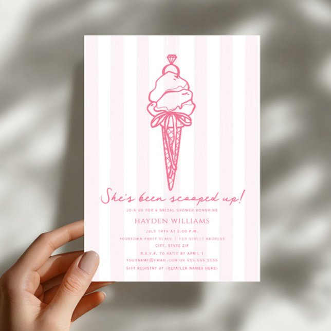 Invitation Glace à la cuillère Mariage Fiançailles  (Créateur téléchargé)