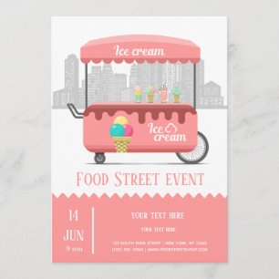 Invitation Glace de rue