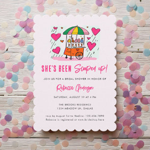 Invitation Glace Elle a été prise Mariage Rose