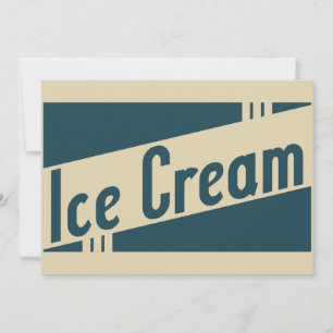 Invitation glace rétro