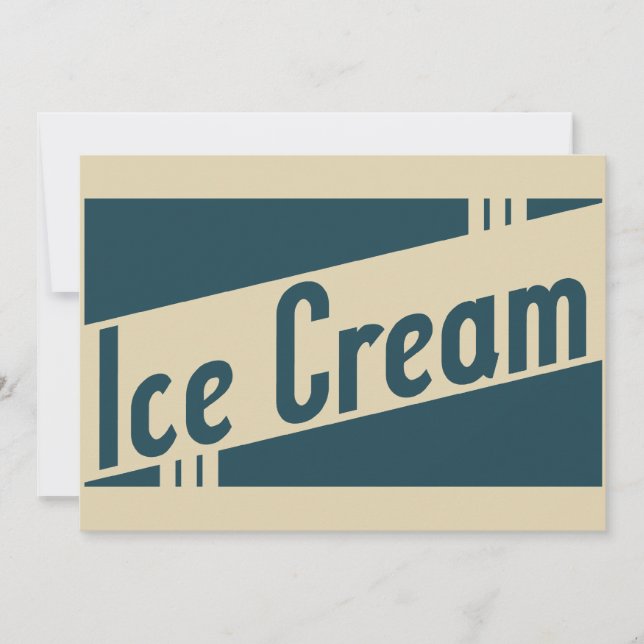 Invitation glace rétro (Devant)