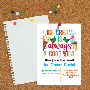 Invitation Glacial Social
