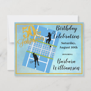 Invitation Glam 50 & Fabuleux Tennis Scene Party