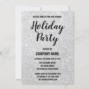 Invitation Glam Company Fête Fête Argent Parties scintillant