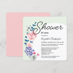 Invitation Glam Genre Neutre Baby shower lunaire par la poste