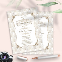 Glam Gold Fleur-de-lis Fête des mariées des années