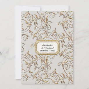 Invitation Glam Old Hollywood Regency Black Tie Lavender