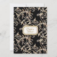 Glam Old Hollywood Regency Gold Couples Douche