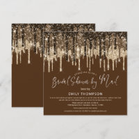 Glam Parties scintillant Gold Brown Fête des mari