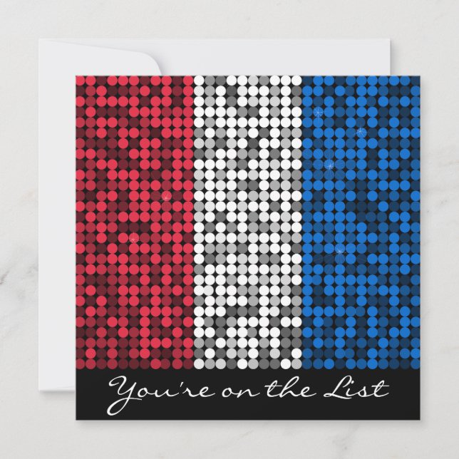 Invitation Glam patriotique (Devant)