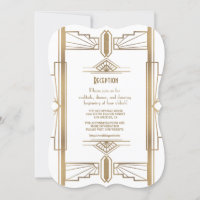 Glam White Réception des années 1920 Great Gatsby