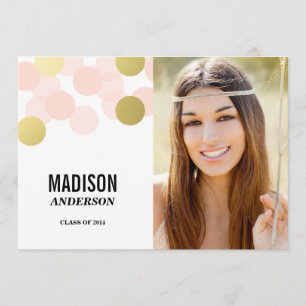 Invitation Glamour Faux Foil Carton d'invitation pour une f