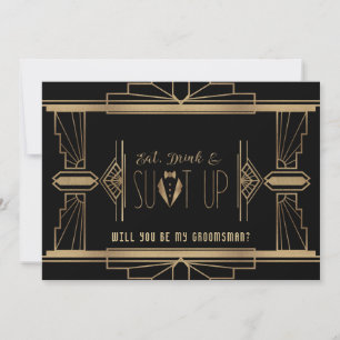 Invitation Glamour Gatsby Seras-Tu Mon Témoin
