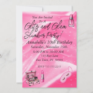 Invitation Glitz Et Glam Stwood Party