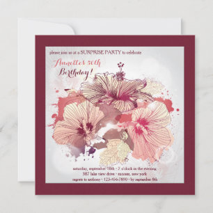 Invitation glorieuse du parti Hibiscus