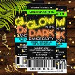 Invitation Glow in the Dark Sweet 16 Party<br><div class="desc">Super amusant,  éclatant dans les sombres invitations de la fête pour votre prochaine célébration.</div>