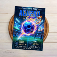 Glow Neon Soccer - Football Anniversaire Futuriste