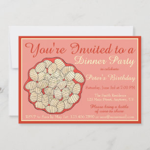 Invitation Gnocchi Italien Potatouages Dîner de fête