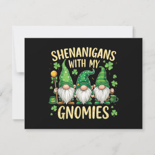 Invitation Gnome du trèfle chanceux de la Saint-Patrick