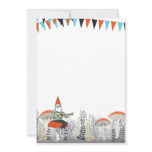 Gnome jouant l'invitation de guitare