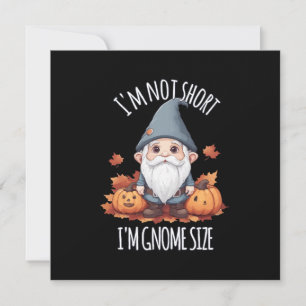 Invitation Gnome Mignon Fantaisiste en Automne