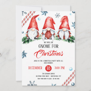 Invitation Gnome Pour Fête De Noël