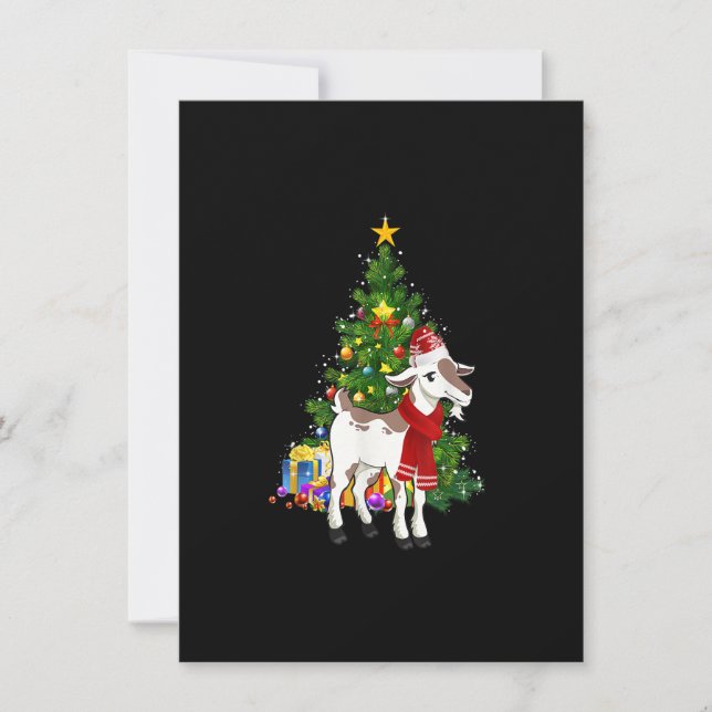 Invitation Goat Ornament Decoration Christmas Tree Xmas Pajam (Devant)