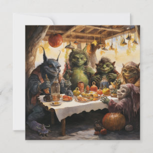 Invitation 👻 "Goblins & Grub Gathering" 🍽️ ! 🍽️ 👻 Hallowe