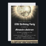 Invitation Gold 60th Birthday Party 70's Disco Ball<br><div class="desc">Absolument, voici une description pour une Gold 60th Birthday Party 70's Disco Ball Invitation : "Préparez-vous à briller et à chanter la nuit loin avec notre Gold 60th Birthday Party 70's Disco Ball Invitation! Cette invitation incarne l'opulence et la nostalgie, ce qui en fait le choix idéal pour célébrer un...</div>