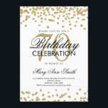 Invitation Gold 70e anniversaire Parties scintillant Confetti<br><div class="desc">Elégant 70e anniversaire Faux Parties scintillant Confetti modèle d'invitation Gold. Idéal pour les fêtes du 70e anniversaire et plus !</div>