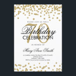 Invitation Gold 70e anniversaire Parties scintillant Confetti<br><div class="desc">Elégant 70e anniversaire Faux Parties scintillant Confetti modèle d'invitation Gold. Idéal pour les fêtes du 70e anniversaire et plus !</div>