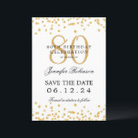 Invitation Gold 80th Birthday Party Date de sauvegarde Confet<br><div class="desc">Elégant design "80th Birthday Party" avec faux confetti de parties scintillant et texte de détails. Facile à utiliser et facile à personnaliser. Commandez aujourd'hui !</div>