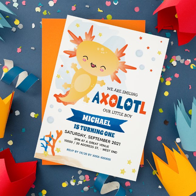 Invitation Gold Axolotl Boy (Créateur téléchargé)