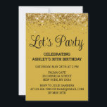 Invitation Gold Black Parties scintillant Bling 30e anniversa<br><div class="desc">Gold Black Classic Parties scintillant Invitation, 30e invitation Anniversaire Faisons la fête, modèle digital Thirty Any Age, Téléchargement instantané Quarante cinquante soixante, Personnalisé 21e 40e 50e 60e, Élégant Milestone Celebrate Sweet 16, Personnalisé 18e Glam Golden Confetti, Calligraphie Adulte Écriture moderne Chic tendance simple pour elle, 16e quinceanera de Bling 15e...</div>